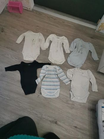 Lot de 6 bodys 3 mois