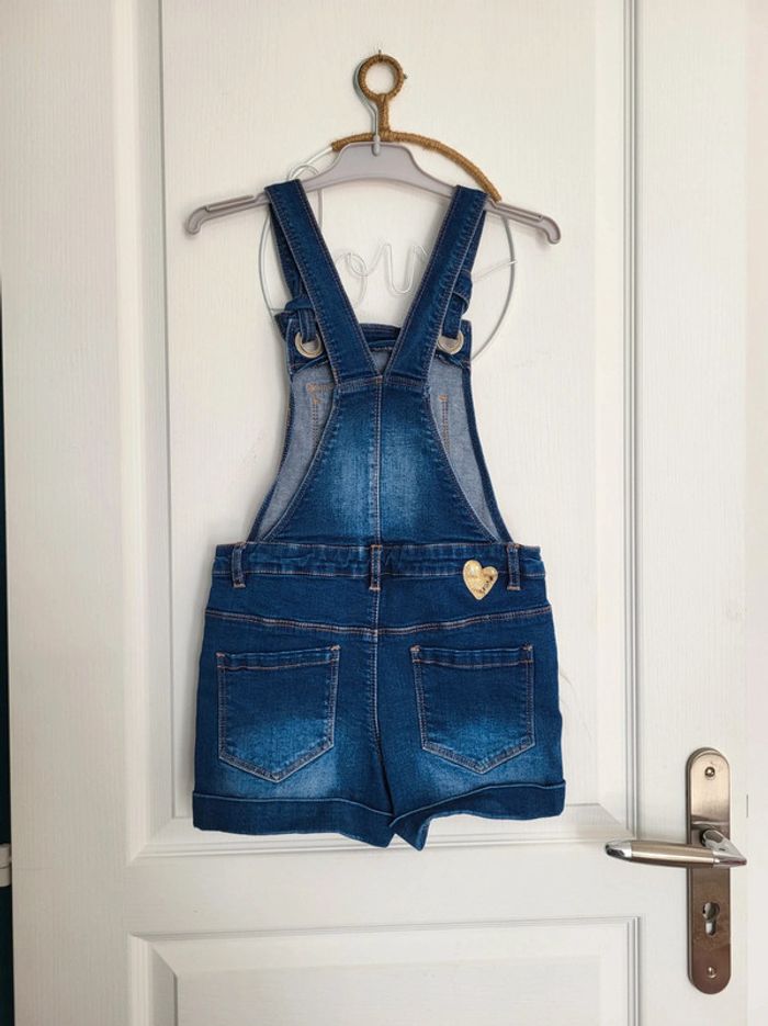 Salopette short jean Catimini 8 ans état neuf - photo numéro 2