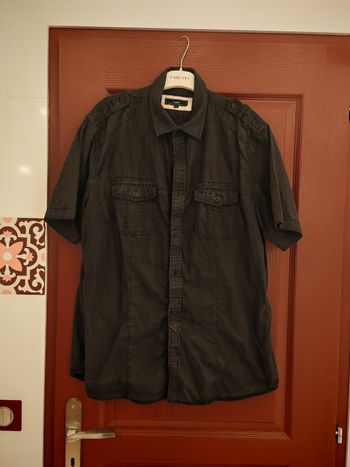 Chemise manche courte noire