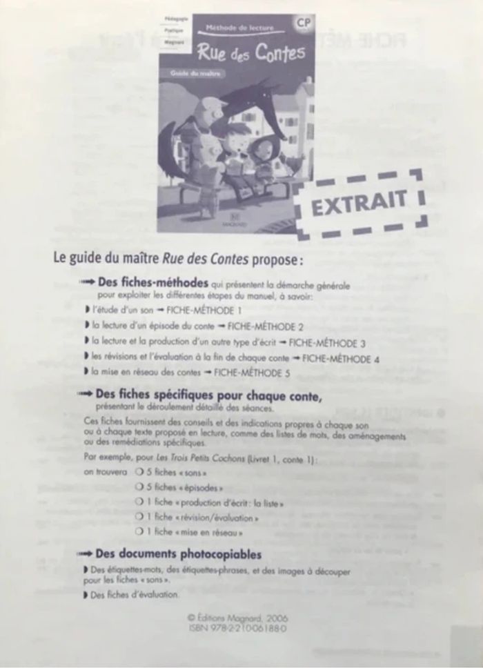 Rue des Contes CP - Manuel de l’élève CP avec guide du maître (extrait) - photo numéro 4
