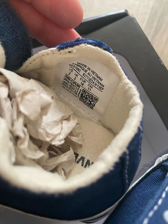 Converses bleu marine 18 - photo numéro 6