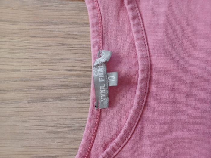 Tee-shirt fille 10 ans Vinyl Fraise - photo numéro 2