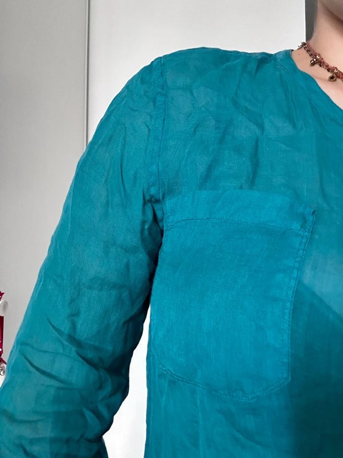 Chemise Bellerose bleu turquoise – Taille 3 (S) | Ultra légère | Couleur vibrante - photo numéro 6