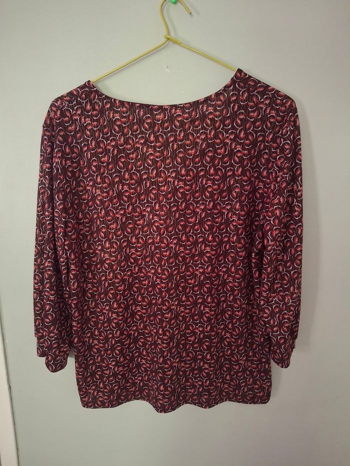 Blouse bordeaux 42/44 - photo numéro 2