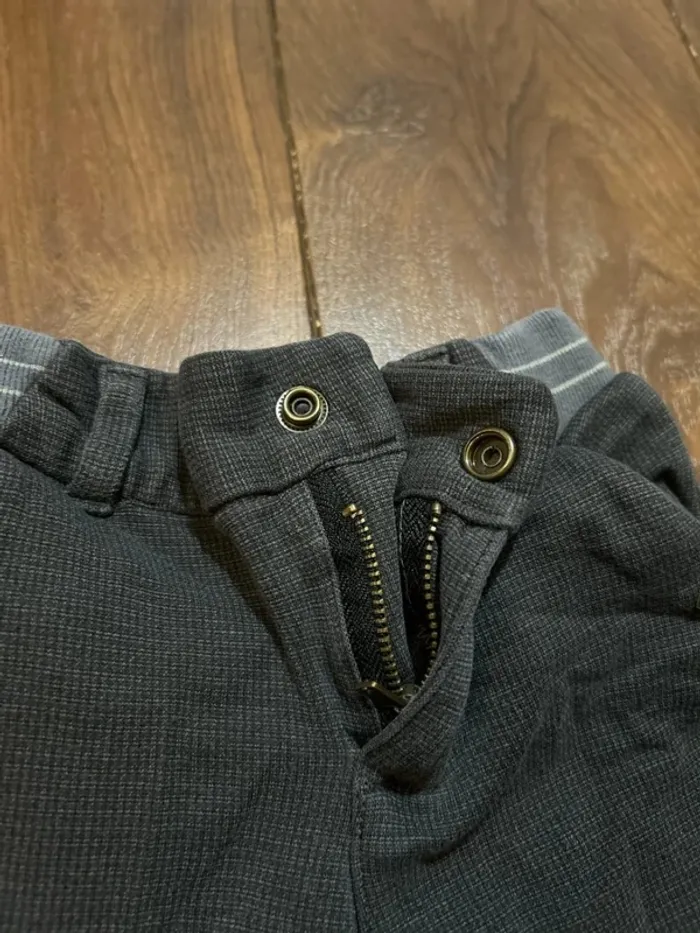 pantalon à carreaux gris Anthracite garcon sergent major 3 ans - photo numéro 8
