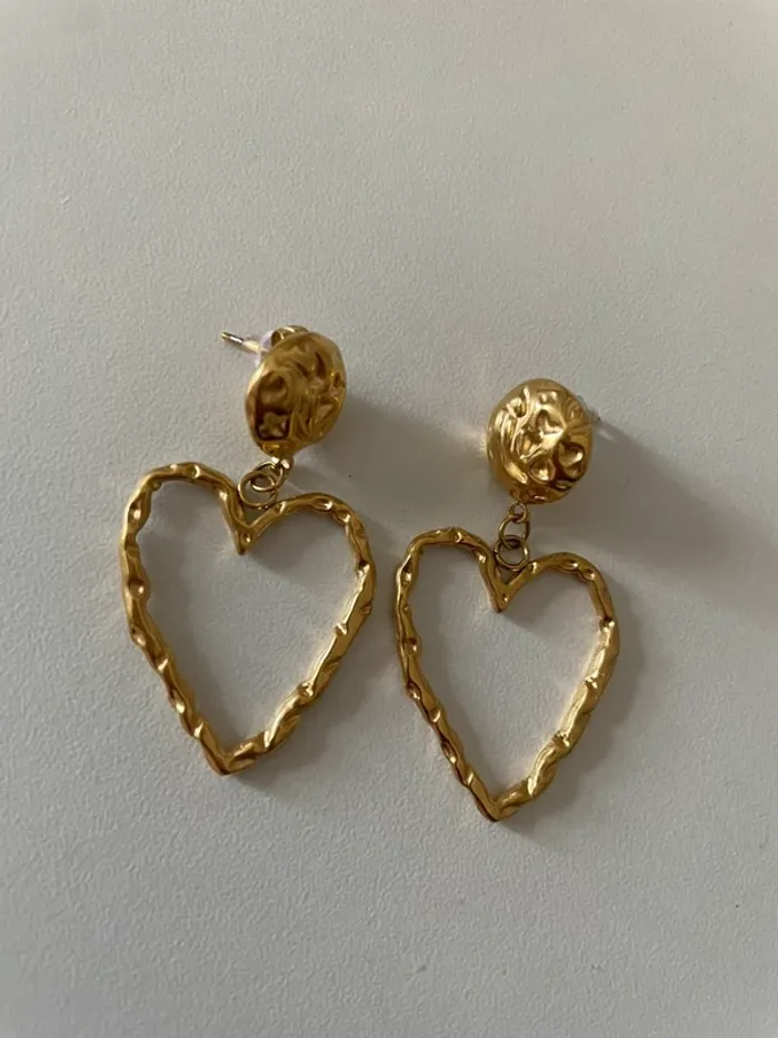 Boucle d’oreille en acier inoxydable Du groupe Maxmara intrend sans logo sans étiquette - photo numéro 2