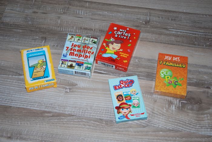 Lot 5 jeux de carte et voyage enfant camping van vacances calendrier de l'avent