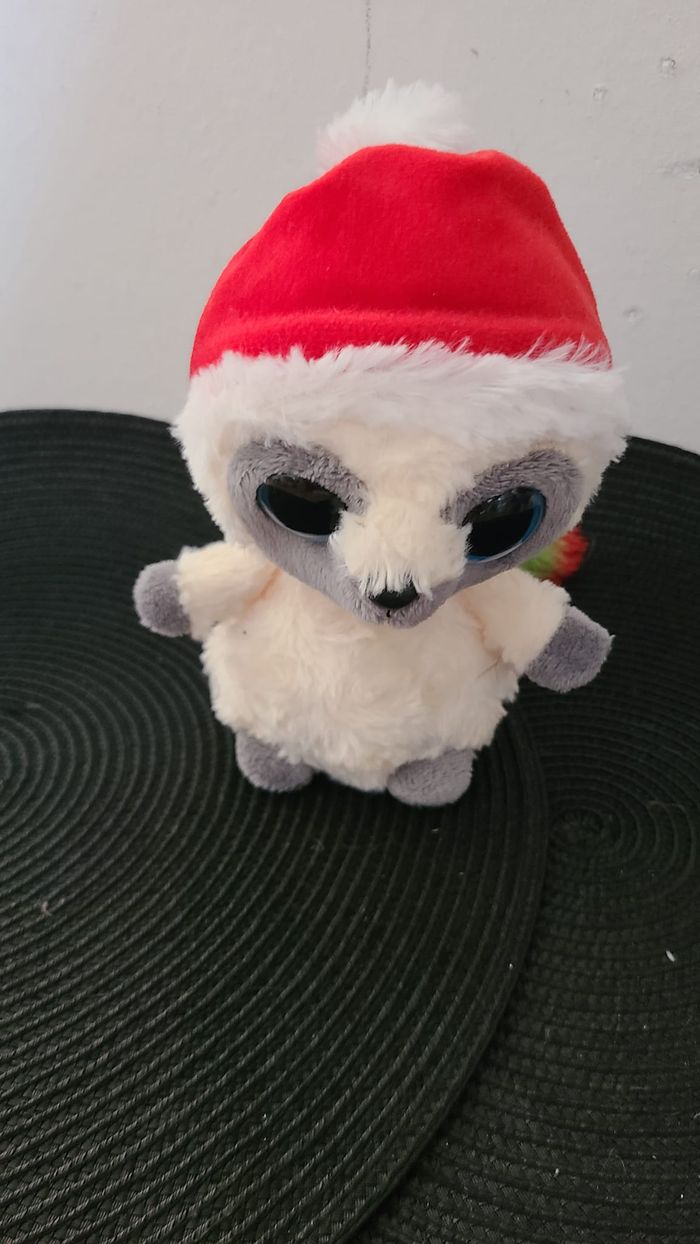 Peluche Noel Lemurien gros yeux Yoohoo & Friends