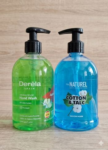 Duo de savons à mains naturel art cosmetics - Pomme et cotton talc