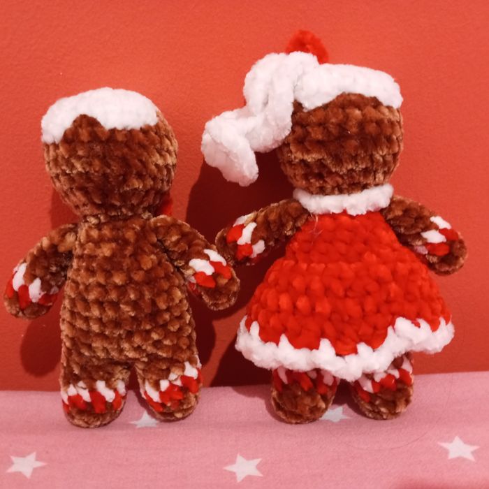 Noël : Monsieur et Madame pain d'épices au crochet - photo numéro 2