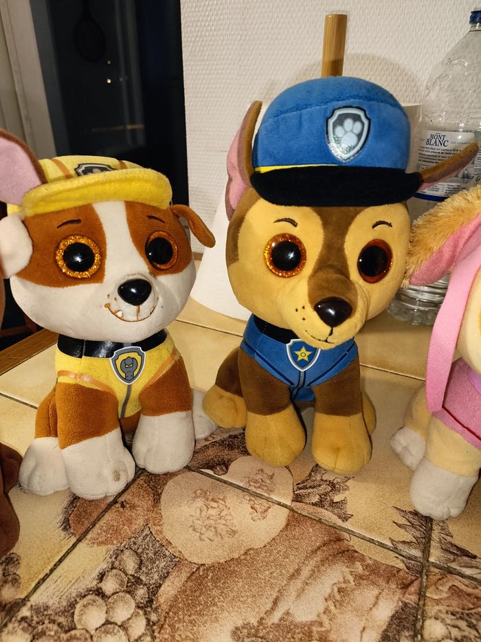 Lot de 7 peluches Pat patrouille - photo numéro 2