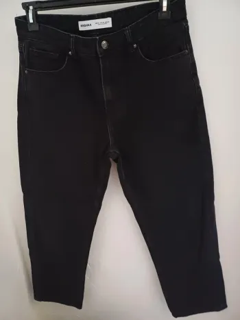 Jean large noir unisexe