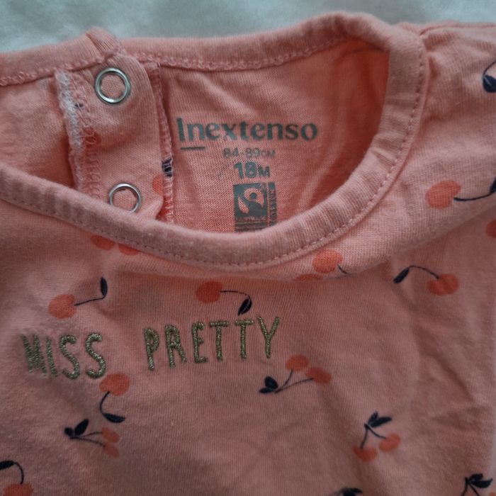 Lot 2 Tee-shirts fille, Taille 12/18 mois - photo numéro 4