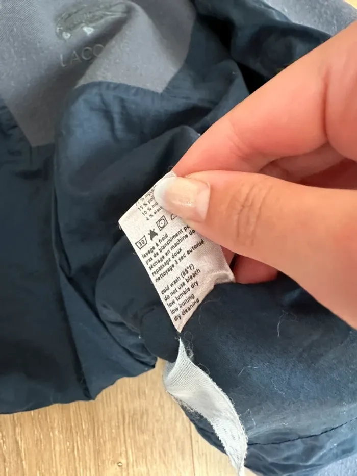 Veste Perfecto Lacoste noire et grise taille 36 - photo numéro 8