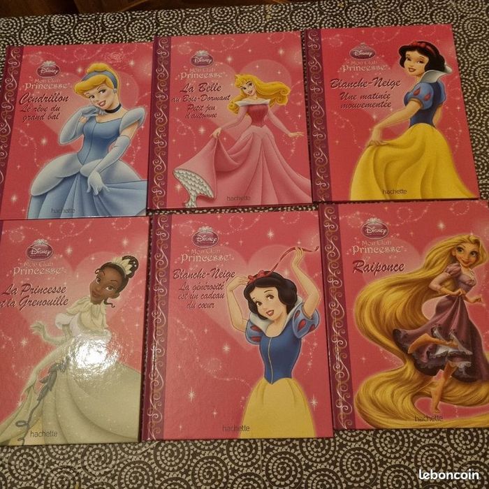 Lot de 6 livres Disney LES PRINCESSES