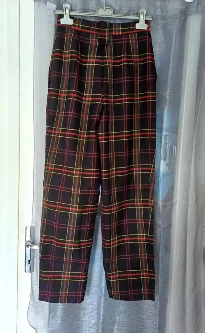 Pantalon écossais taille haute Verdosa taille 36 - photo numéro 6