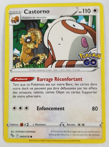 Castorno - EB10.5:Pokémon Go - 060/078 - Carte Pokémon Française Neuve