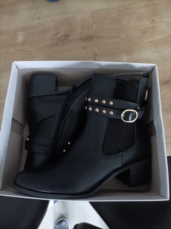 Bottines talon carré