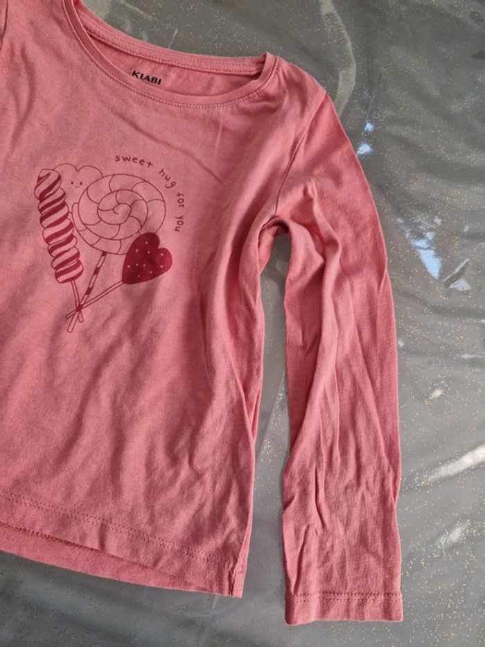 Tee shirt fille rose - photo numéro 2