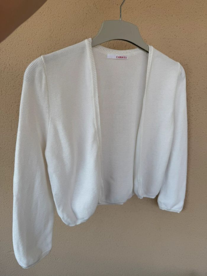 Gilet en maille blanc - photo numéro 3