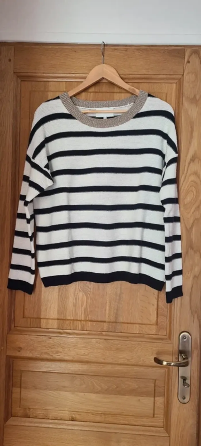 Pull marine et doré Sud Express