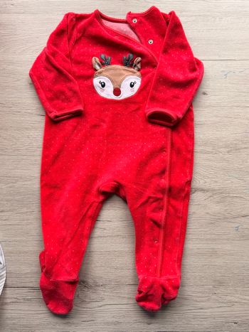 Pyjama rouge d’hiver C&A 80cm
