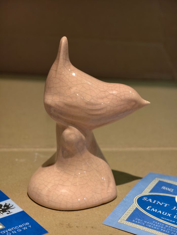 Oiseau rose Saint Jean l'Aigle émaux de Longwy - photo numéro 2
