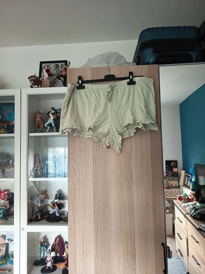 Short de pyjama vert d'eau neuf Kiabi - Taille XL 48