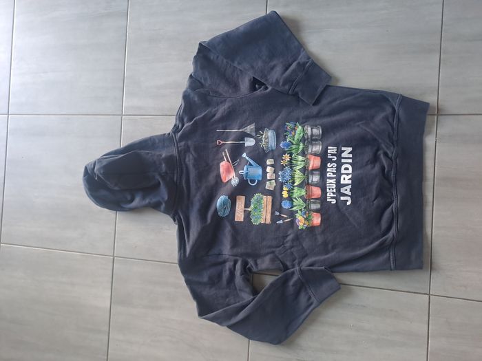 Sweat mixte "J'Peux pas j'ai jardin " Taille M - photo numéro 3