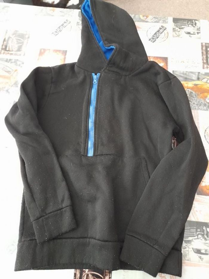 sweat bleu/noir
