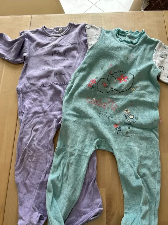 Lot 2 pyjamas 36mois petit béguin