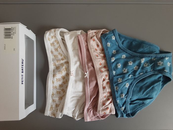 Lot de 5 culottes Petit Bateau