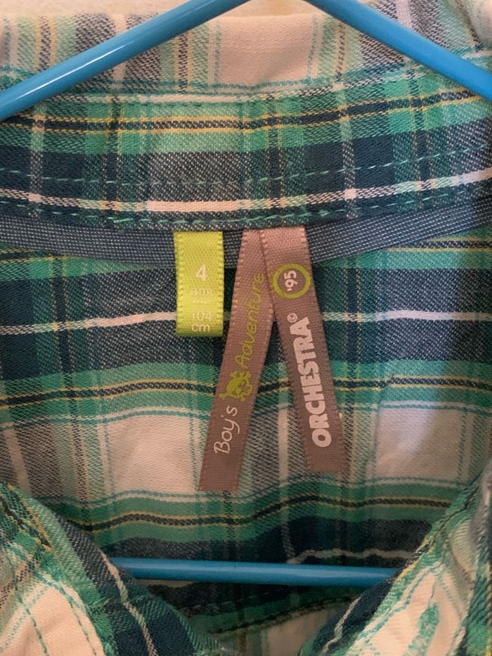Chemise manches longues à carreaux Orchestra 4 ans - photo numéro 2