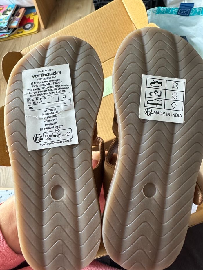 Sandales verbaudet marron - photo numéro 3