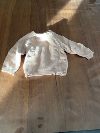 Gilet layette blanc