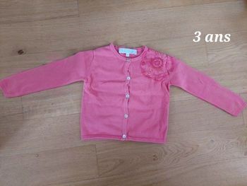 Gilet rose Tartine et Chocolat