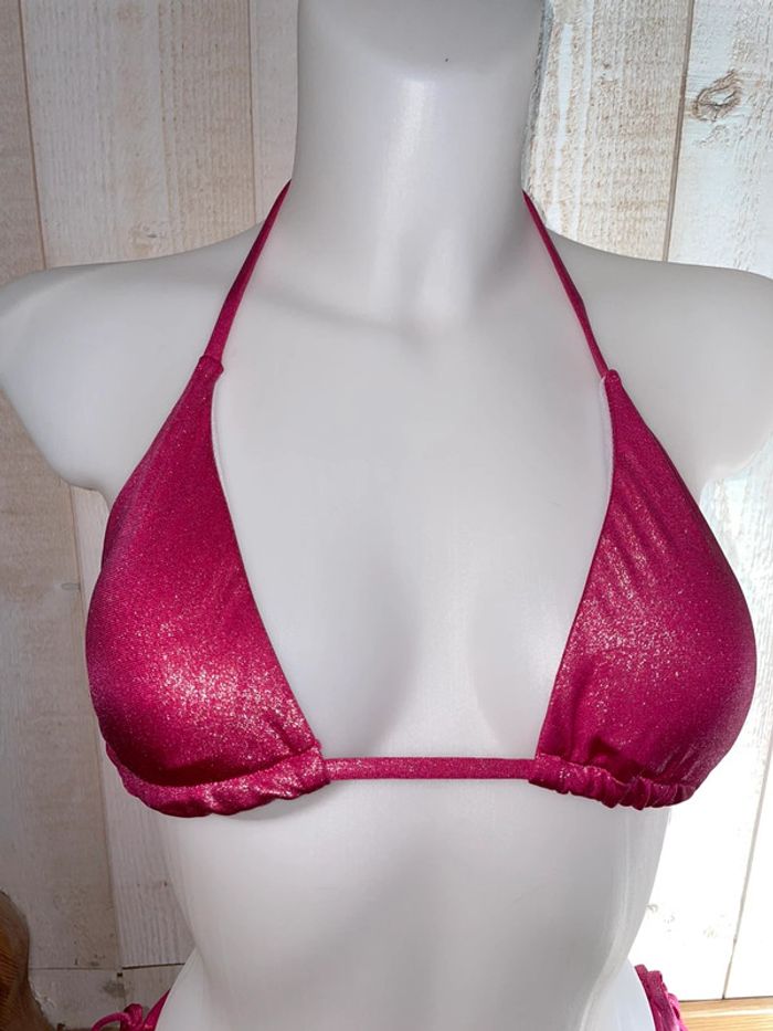 Maillot de bain rose brillant taille M - photo numéro 2