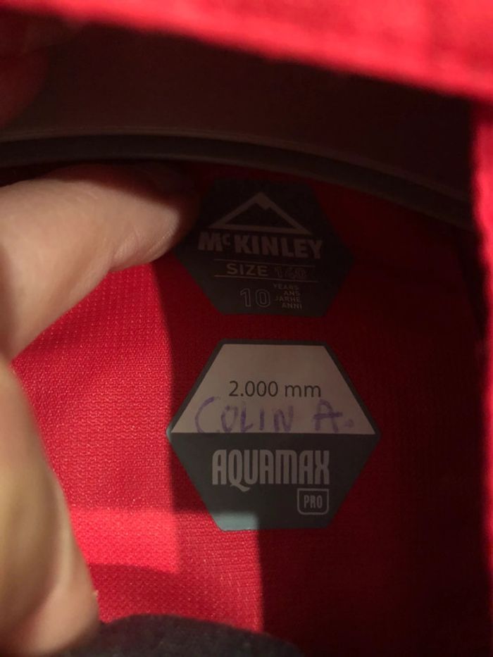 Veste imperméable taille 10 ans - photo numéro 2