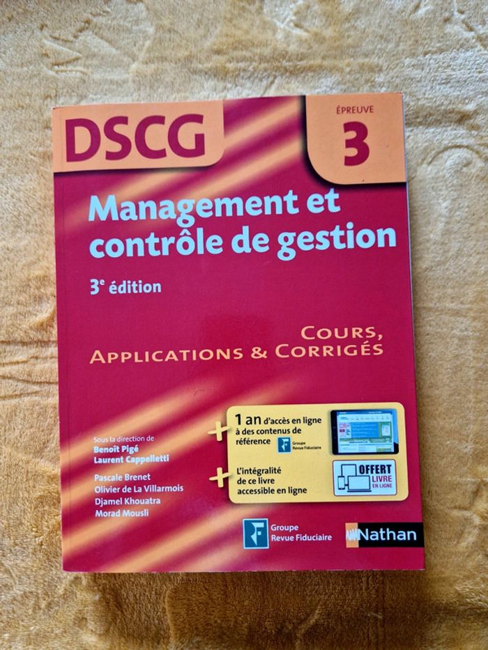 Dscg 3 Management et contrôle de gestion