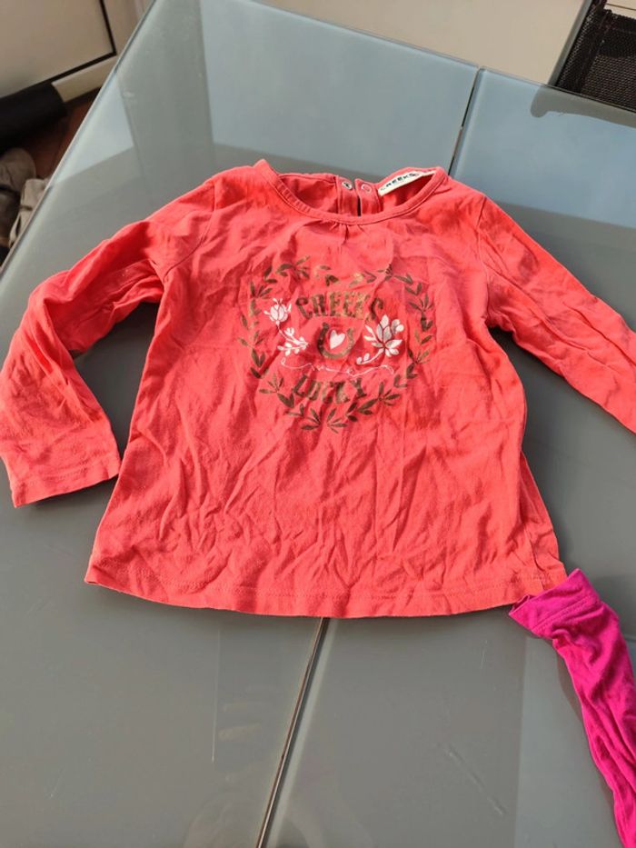 Lot t-shirt bébé enfant fille 2 ans - photo numéro 5
