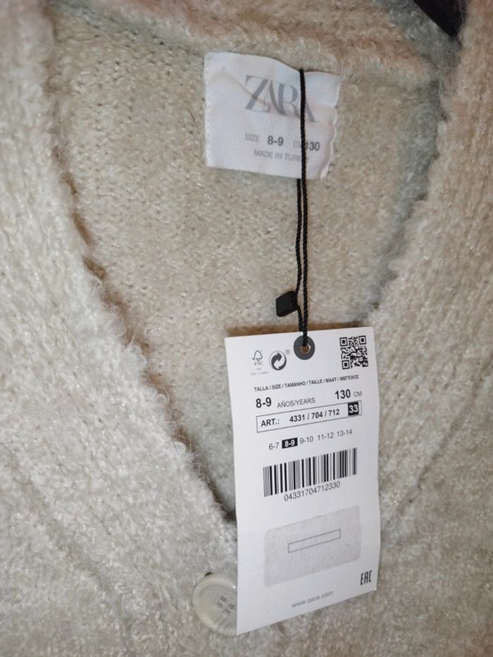 Cardigan/gilet/pull boutonné beige - photo numéro 7