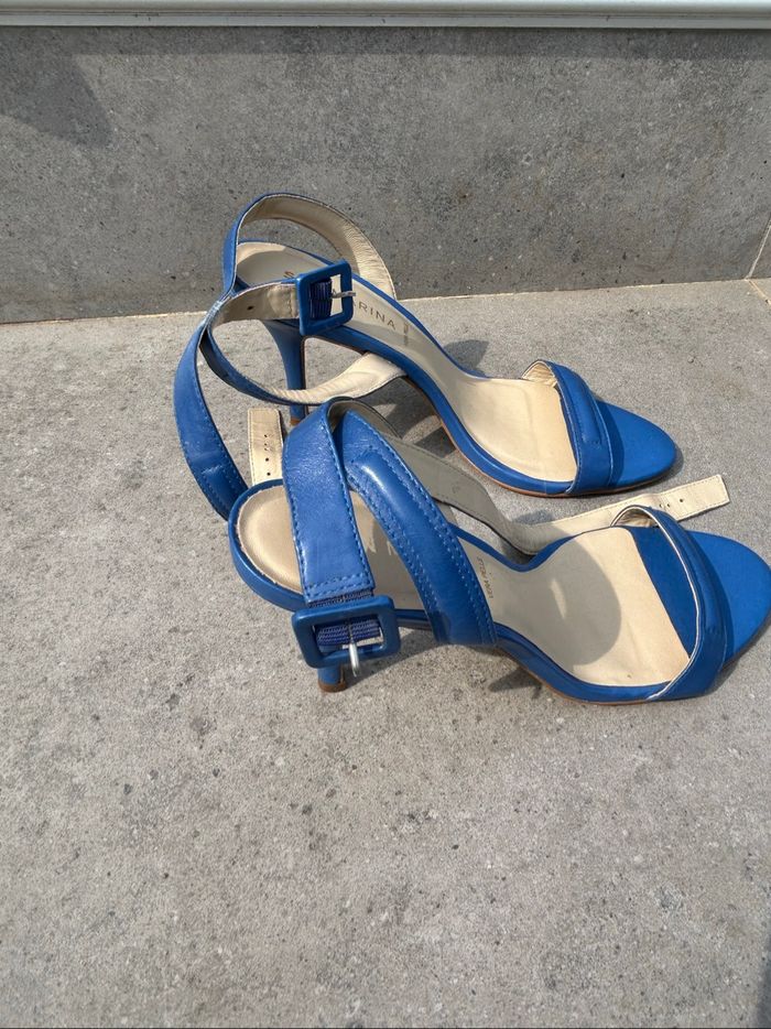 Sandales bleu électrique - photo numéro 3