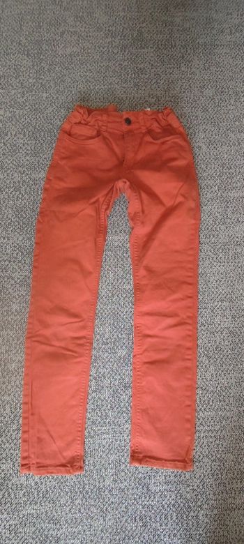 jean skinny brique rouge
