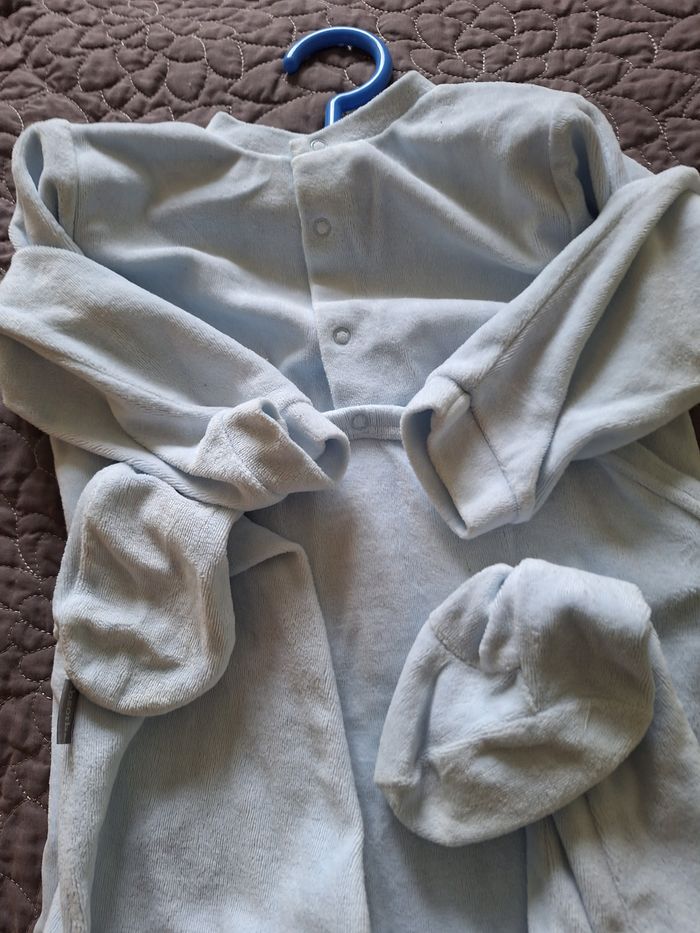 Lot de 2 grenouillères bébé absorba Velours 36 Mois - photo numéro 9