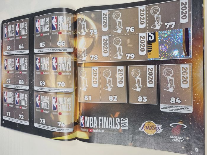 nba 2020 2021 basket album de stickers panini presque vide (15 vignettes collées) - photo numéro 6