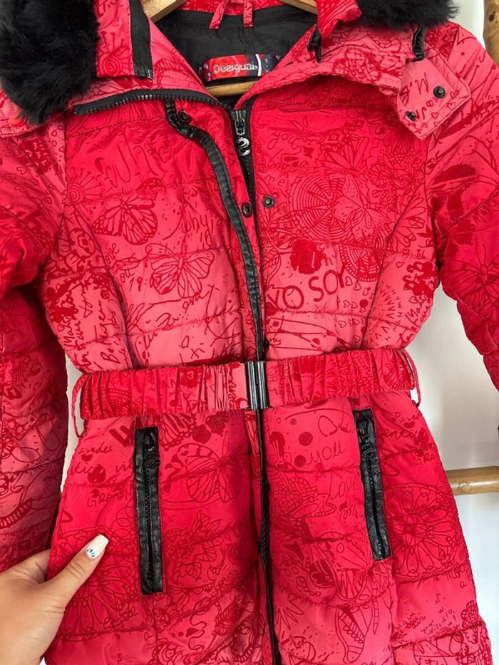 Manteau rouge Desigual taille 9/10 ans - photo numéro 3