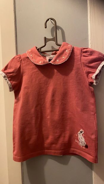 Chemisier rose 24mois