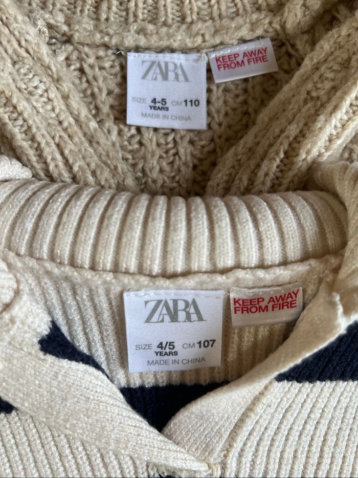 Lot de 2 pulls Zara 4-5 ans - photo numéro 4