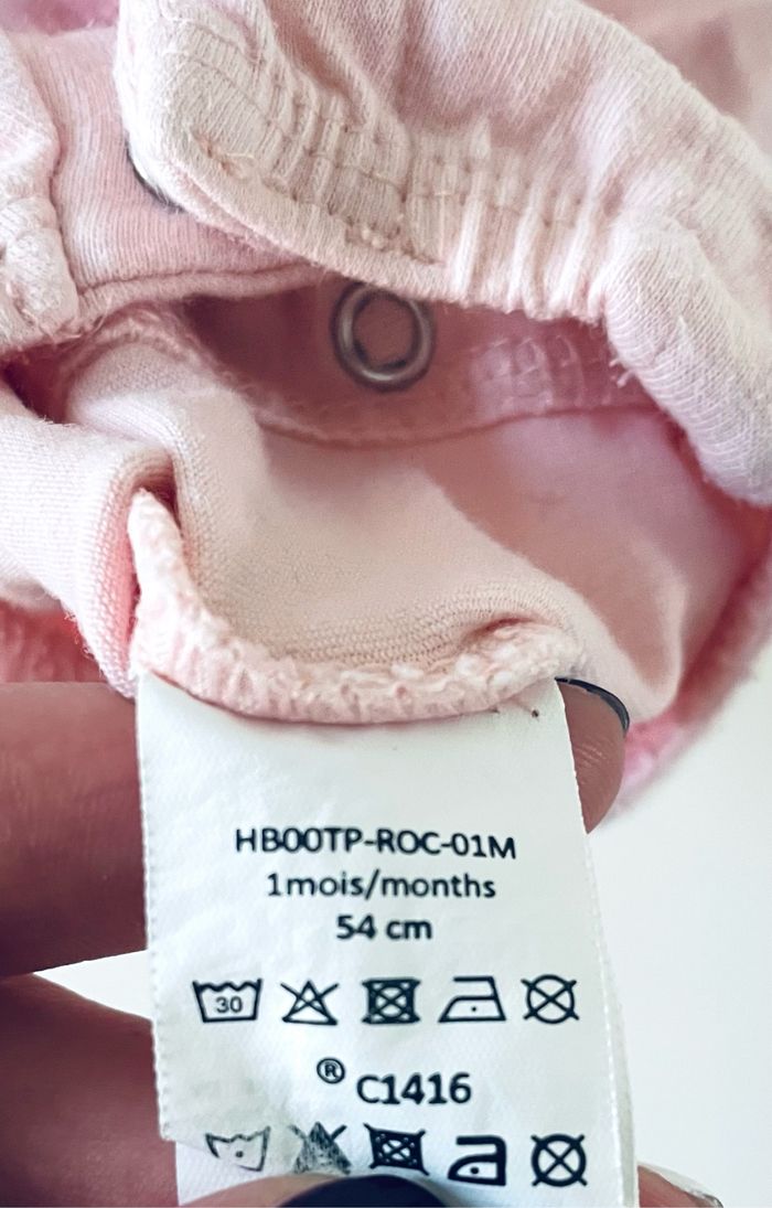 Combinaison rose « Orchestra » 1 mois - photo numéro 3