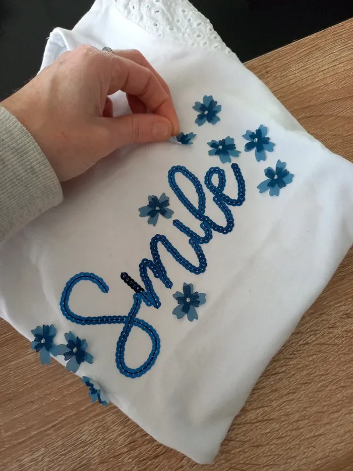 Tee-shirt blanc fille 10 ans - photo numéro 8
